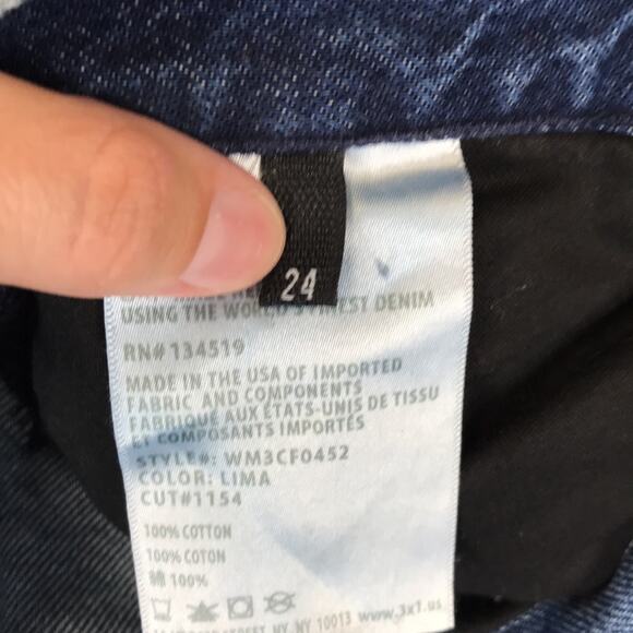 Anthropologie 3x1 Jeans Straight Denim Jean Fringe Boho Festival Artsy Western - Picture 7 of 12